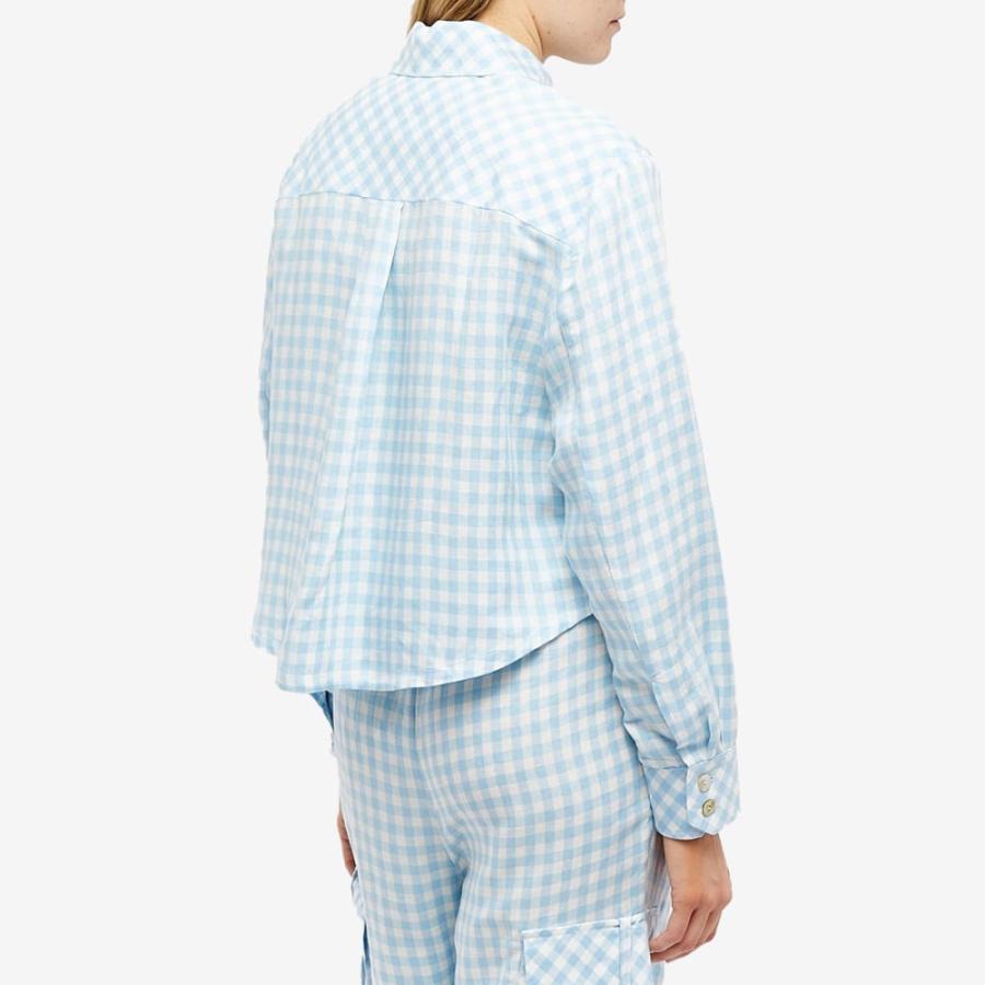 スリーパー (Sleeper) レディース ブラウス・シャツ トップス Safari Crop Shirt (Blue/White)｜nul-select｜03