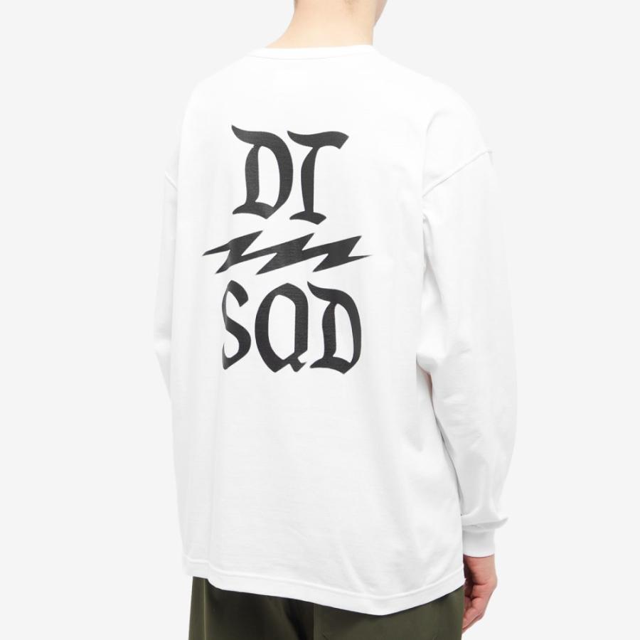 ダブルタップス (WTAPS) メンズ 長袖Tシャツ トップス Long Sleeve Design 02 Sqd T-Shirt (White)｜nul-select｜03