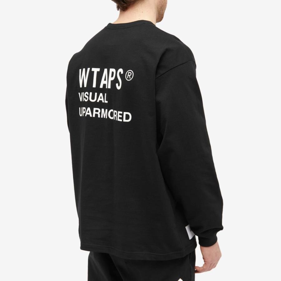 ダブルタップス (WTAPS) メンズ 長袖Tシャツ トップス Long Sleeve 12 Printed T-Shirt (Black)｜nul-select｜03