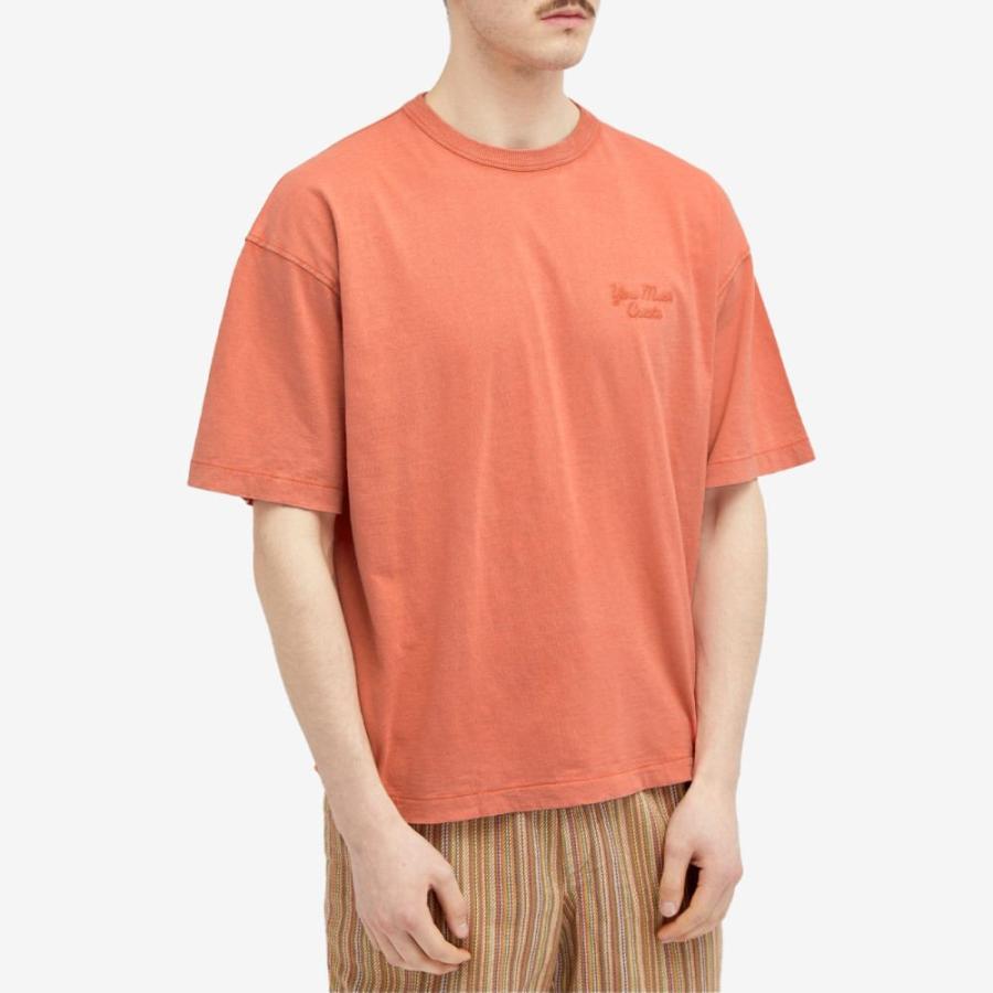 ワイエムシー (YMC) メンズ Tシャツ トップス Triple T-Shirt (Orange)｜nul-select｜02