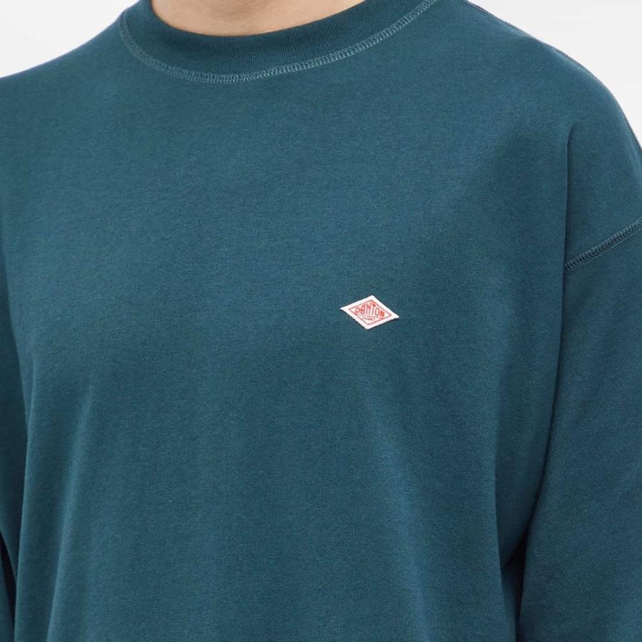 ダントン (Danton) メンズ ニット・セーター トップス Logo Crew Sweater (Billard Green)｜nul-select｜05