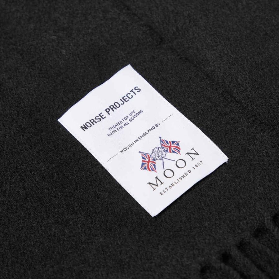 ノースプロジェクト (Norse Projects) メンズ マフラー・スカーフ・ストール Moon Lambswool Scarf (Black)｜nul-select｜03