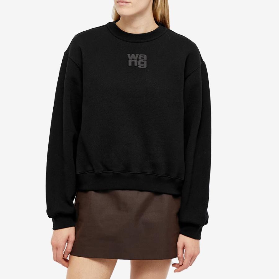 アレキサンダー ワン (Alexander Wang) レディース スウェット・トレーナー トップス Essential Crew Sweat (Black)｜nul-select｜02