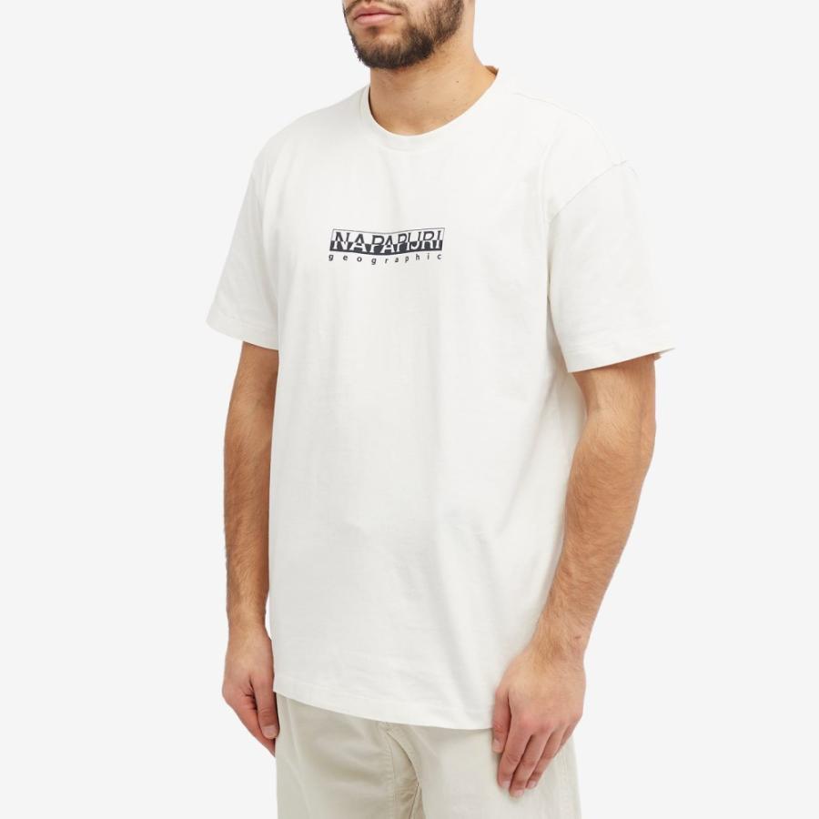 ナパピリ (Napapijri) メンズ Tシャツ トップス Box Logo T-Shirt (White Whisper)｜nul-select｜02