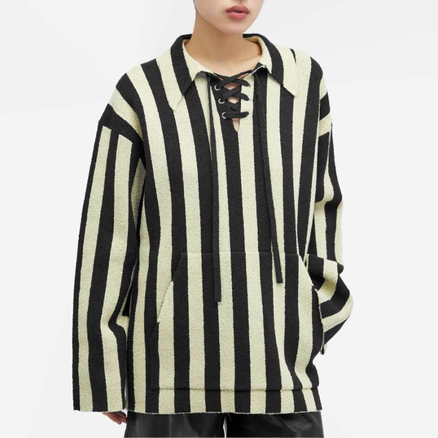 ナヌシュカ (Nanushka) レディース ニット・セーター トップス Jolyn Striped Knit Jumper (Black/Pale Yellow)｜nul-select｜02