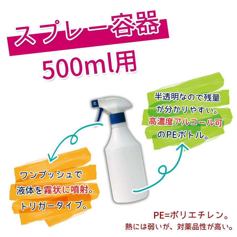 ガンボトル 霧吹き スプレー 500ml 青白 トリガータイプ 単品