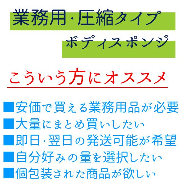 ボディスポンジ 業務用 500個 使い捨て 個包装 海綿 圧縮スポンジ ビジネスホテル ポイント利用_20
