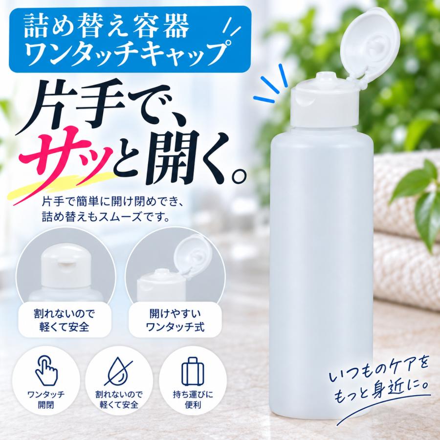 詰め替え容器 300ml 半透明 単品 小分け PEボトル アルコール対応