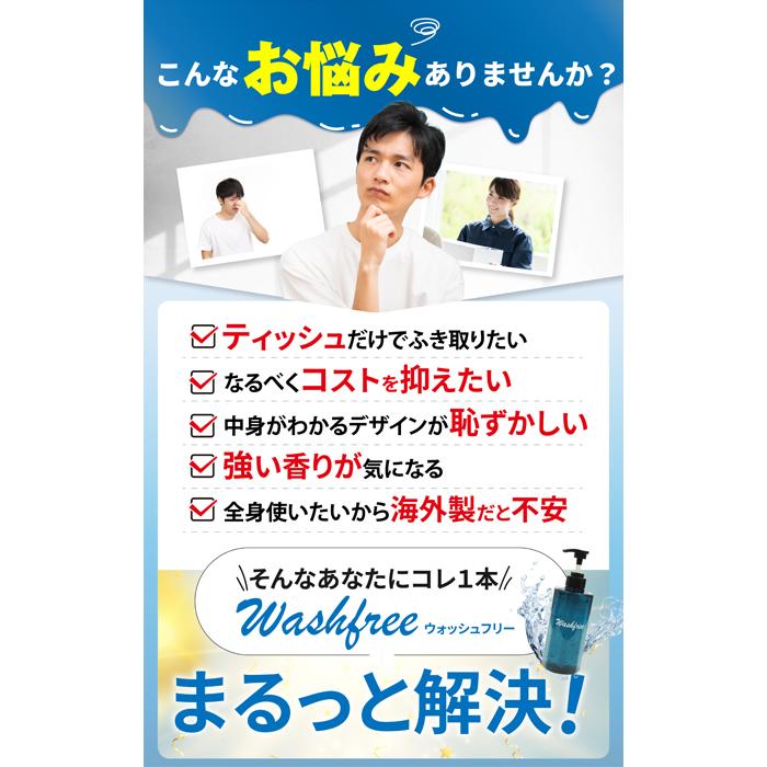 ローション 男性用 500ml×24本 ポンプ LUBE ウォッシュフリー 青色
