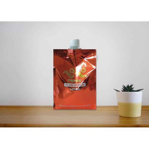 ぺぺ ローション 1L プレーンミディアム 橙 パウチ 中粘度