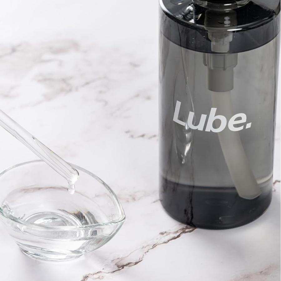 ローション 男性用 500ml×4本 LUBE 水洗い不要 灰色 ポンプ容器