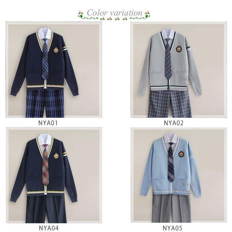 制服5点セットシャツスクールスーツ高校生制服男子高生ワッペン全20タイプ学生服カーディガDK制服ネクタイ仮装男の子男の子ス｜numaqlo｜07