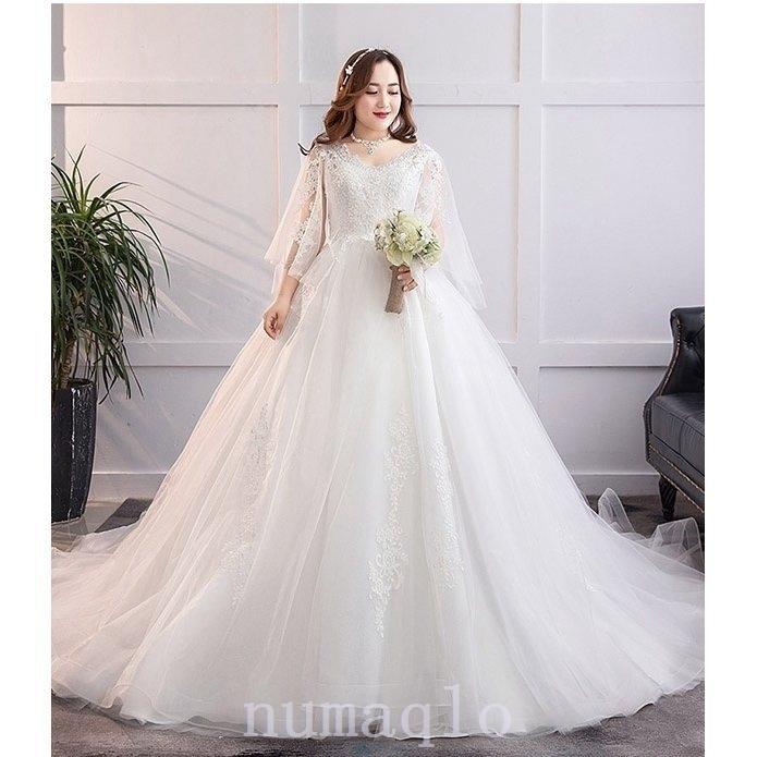 年中無休 白ウェディングドレスぽっちゃり大きいサイズ結婚式花嫁締め上げタイプ二次会ロングドレスレース撮影用 パーティドレス サイズ 5l Oroagri Eu