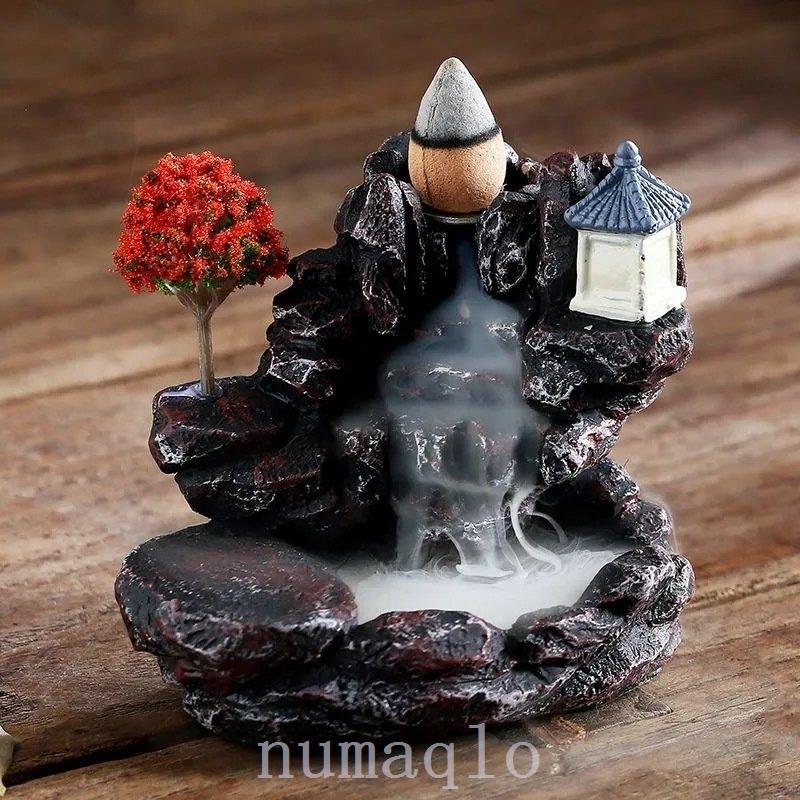 逆流香 香炉 お香 アロマ 癒し 下向き 流れる 滝　アロマ香 Amazon.co.jp: EMIRAIZE 倒流香 逆流香炉 お香 香炉 お香立て 逆流香