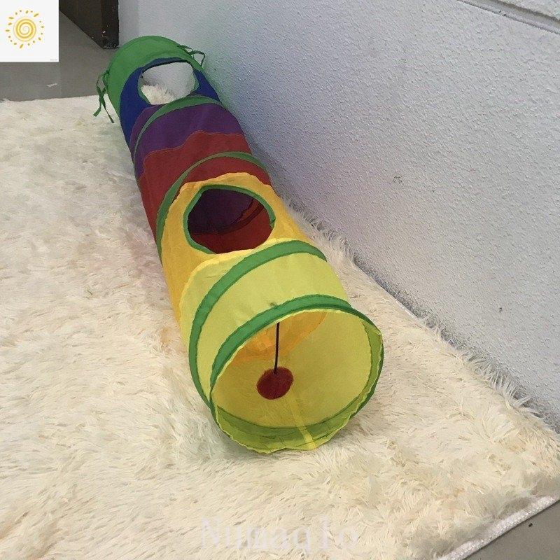 ペット用おもちゃトンネル遊びペットグッズペットのおもちゃボール2穴迷路室内遊び運動トレーニング折りたたみコンパクト軽量持ち運｜numaqlo｜04