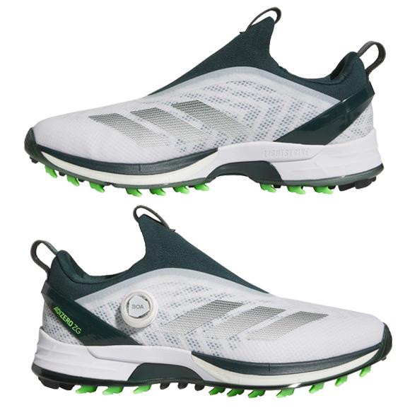 adidas LIGHTSTRIKE ゴルフシューズ ホワイト/ライム adidas