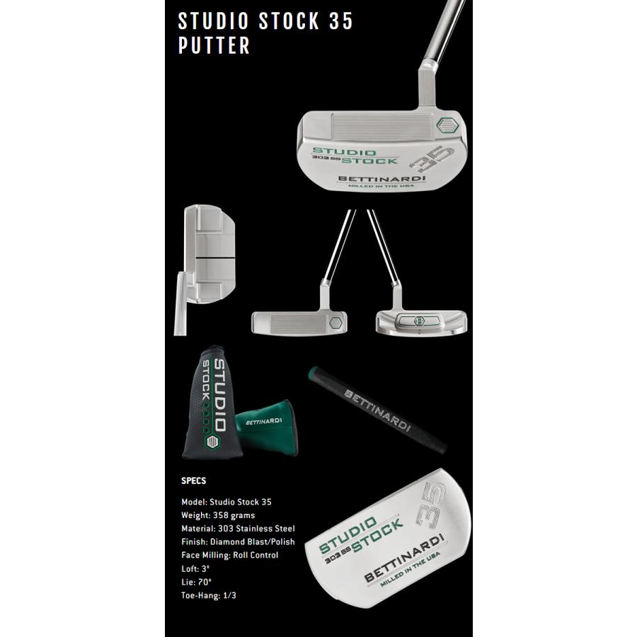 ベティナルディ　2023 2024 STUDIO STOCK 35 パター　US仕様 [BETTINARDI Putter　スタジオストック 35　SS35　マレット　ゴルフ]｜number7｜02