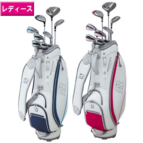 【新品】ブリヂストン キャディバッグ （BSG BG-100）ホワイト/ブラック ブリヂストンスポーツ BG-100 キャディバック付き11本セット S