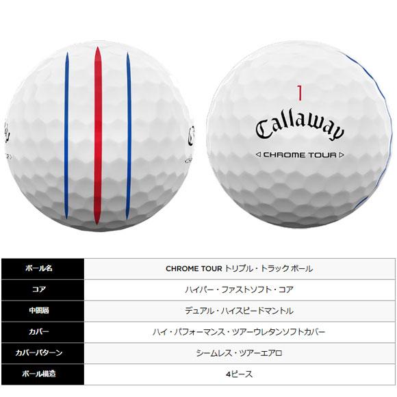 キャロウェイ 2024 CHROME TOUR トリプル・トラック ボール　１ダース　 日本仕様　 [callaway クロームツアー　TRIPLE TRACK ゴルフボール　ゴルフ]｜number7｜02