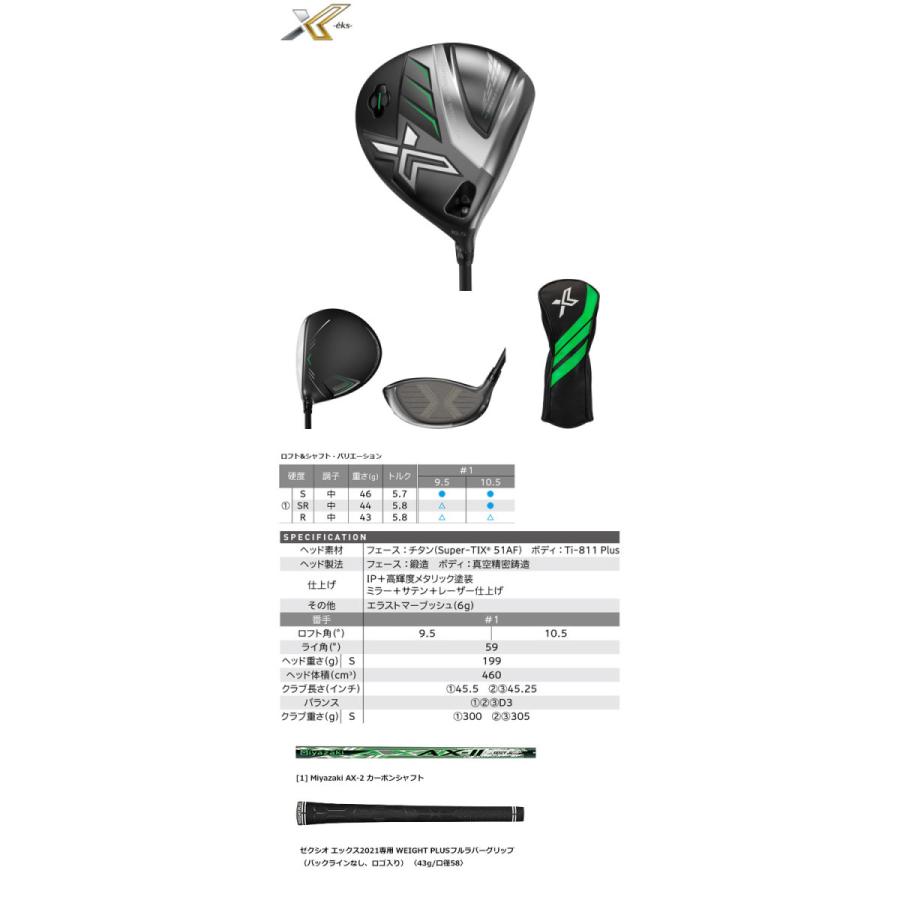 XXIO ダンロップ 2022 ゼクシオ エックス ドライバー Miyazaki AX-2