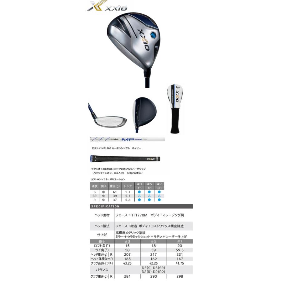 XXIO ダンロップ 2022 ゼクシオ 12 フェアウェイウッド 左用 ネイビー
