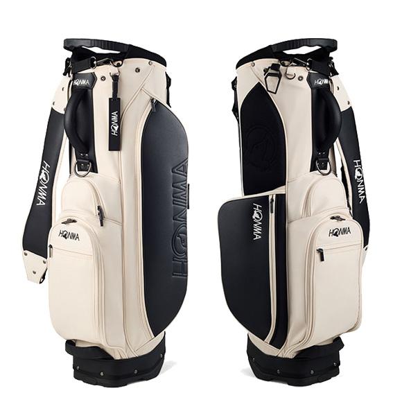 【超美品】本間ゴルフ（HONMA）キャディバッグ 2024モデル 2024モデル 新品 未使用 HONMA ゴルフバッグ ホワイト/ブルー Amazon