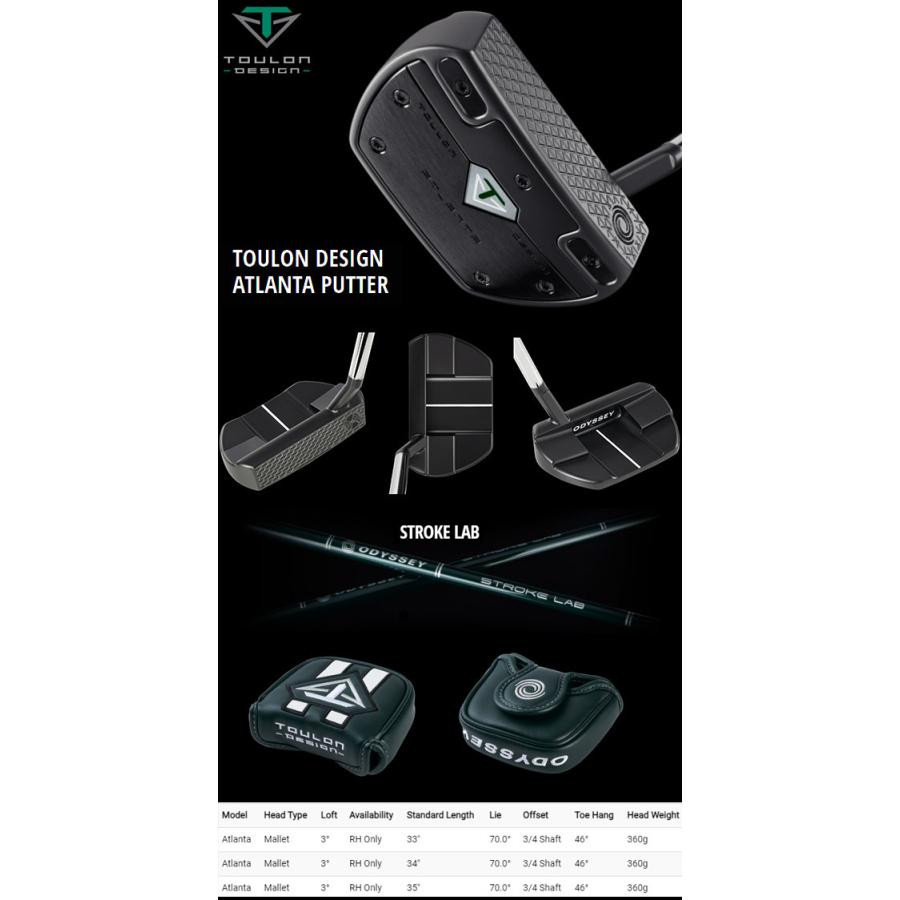 TOULON オデッセイ パター 2022 Toulon Design ATLANTA STROKE TOULON オデッセイ パター 2022 Toulon Design ATLANTA STROKE