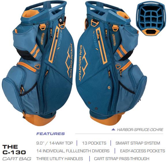 SUN MOUNTAIN サンマウンテン 2024 C-130 Cart Bag 14-WAY 9.0型 SUN MOUNTAIN サンマウンテン 2024 C-130 Cart Bag 14-WAY 9.0型