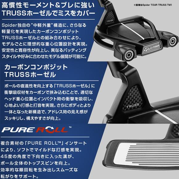 TaylorMade テーラーメイド 2024 Spider TOUR TRUSS TM2 トラス