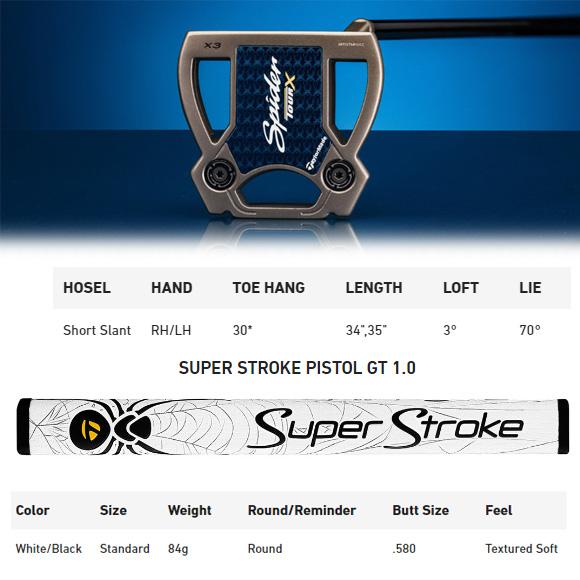 TaylorMade テーラーメイド 2024 SPIDER TOUR X Short Slant TaylorMade テーラーメイド 2024 SPIDER TOUR X Short Slant