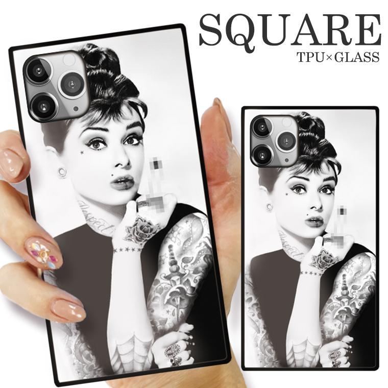 iPhone ガラスケース TPU 強化ガラス SQUARE iPhone16 アイフォン15