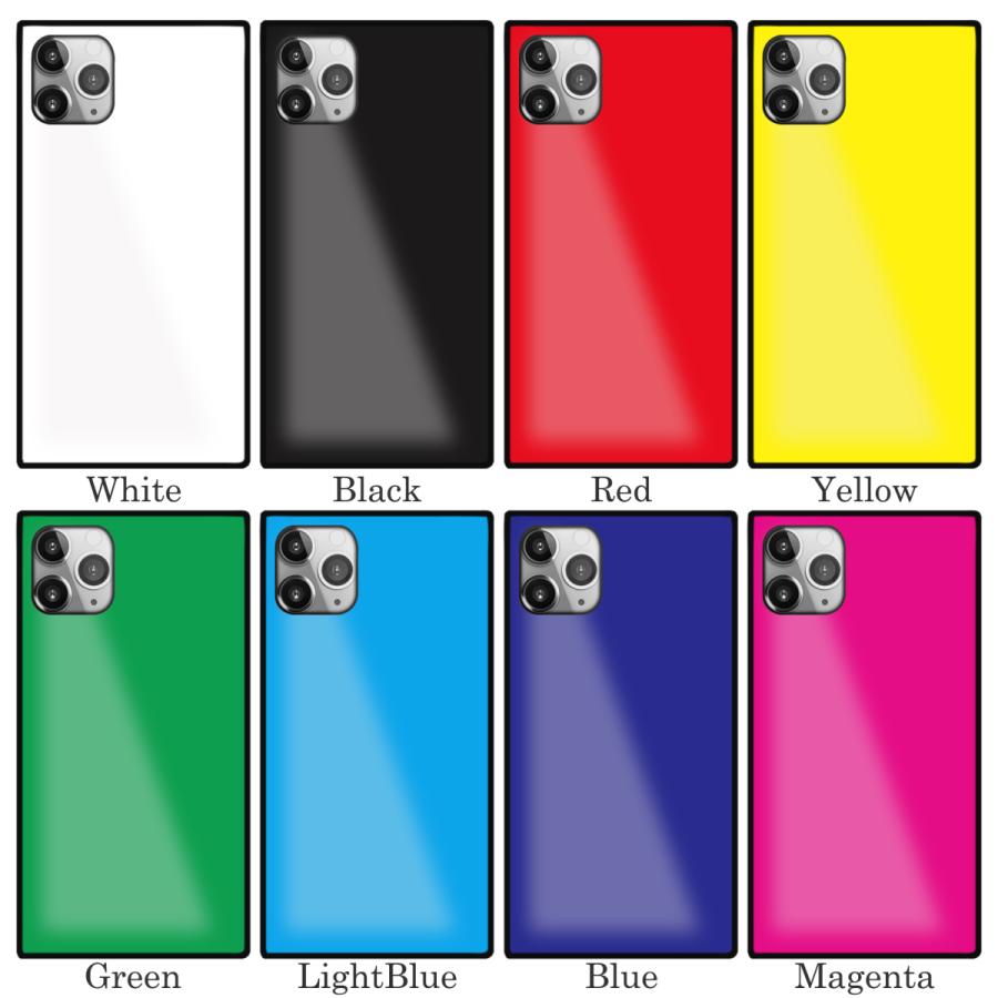 ガラスケース TPU 強化ガラス SQUARE iPhone14 アイフォン14 Pro カラー collar｜numbers｜02