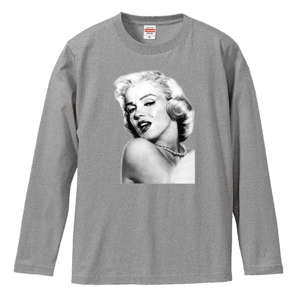 ストリート大人気ブランド ロンT longsleeve ロングスリーブ 長袖 スウェット マリリンモンロー Marilyn Monroe オシャレ トレンド 女優 男女兼用 ユニセックス｜numbers｜04