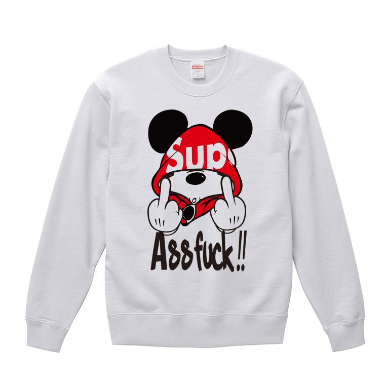 ストリート大人気ブランド スウェット トレーナー Sweat Ass Fuck Mouse ファック ネズミッキー パロディ おもしろ デザイン 可愛い ユニセックス 男女共用 Sweat 046 Numbers 通販 Yahoo ショッピング
