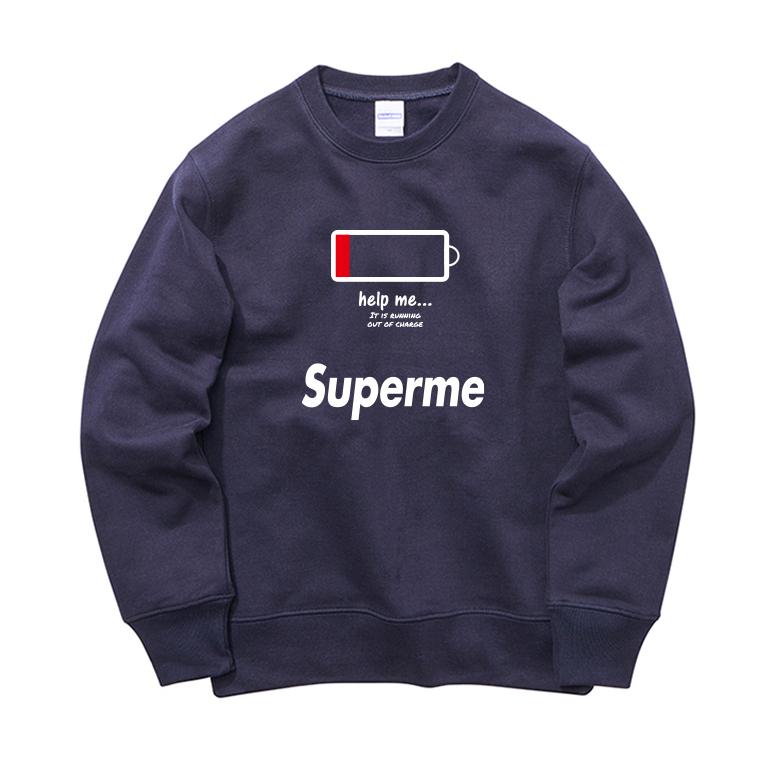 ストリート大人気ブランド スウェット トレーナー sweat helpme 電池