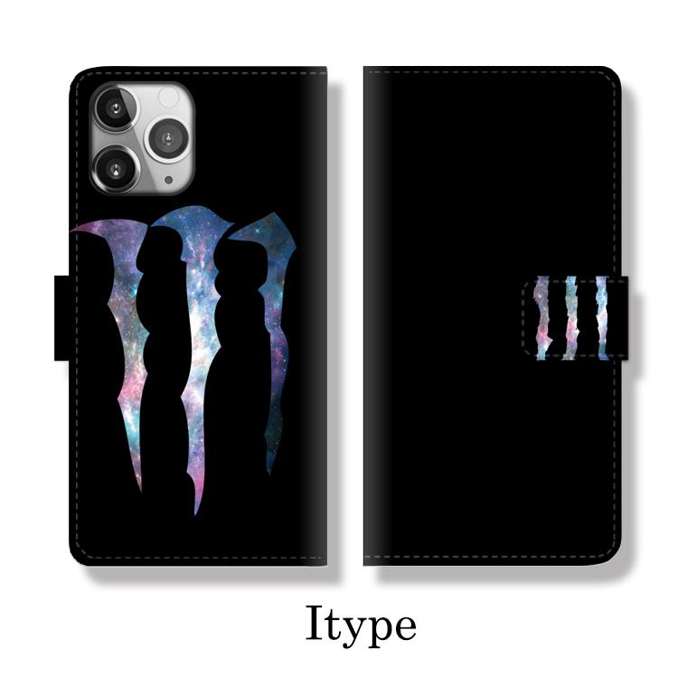 全機種対応 手帳型 iPhone17 ケース iPhone Galaxy Xperia AQUOSPHONE ケース iPhone 爪 ツメ跡 モンスター エナジー ギャラクシー デザイン |  | 10