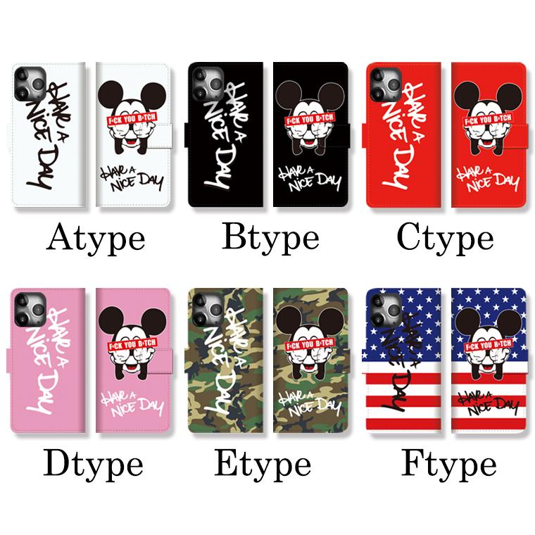 全機種対応 手帳型 iPhone16 ケース iPhone Xperia Galaxy FUCK