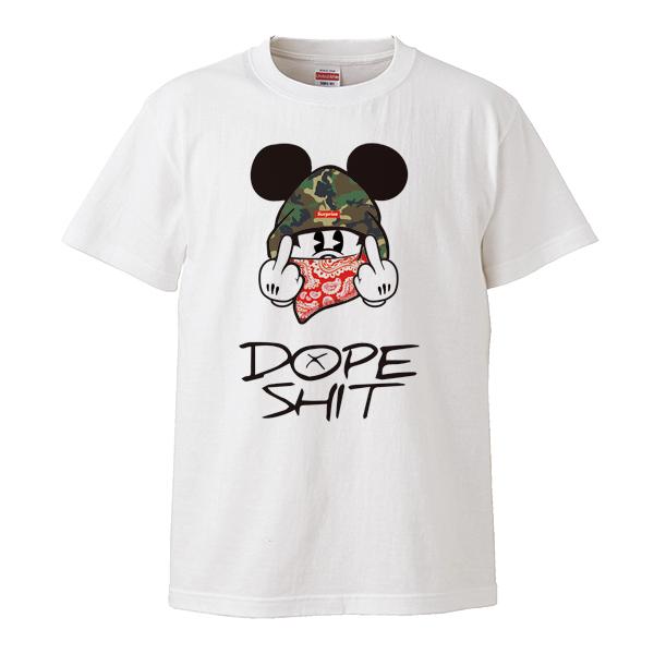 ストリート大人気ブランドTシャツ オリジナル ねずみ マウス バンダナ アウトロー sup Fuck Mouse ネズミッキー おもしろ おしゃれ トレンド｜numbers｜02