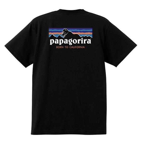 ストリート大人気 ブランド Tシャツ papagorira パパゴリラ 背中デザイン アウトドア キャンプ ゴリラ ハイキング 山登り おもしろ ユニセックス 男女共用｜numbers｜03