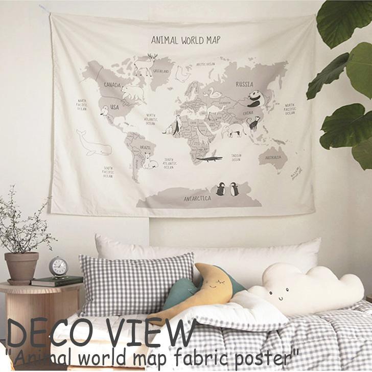 デコビュー タペストリー Deco View アニマル ワールドマップ ファブリックポスター Animal World Map Fabric Poster 世界地図 子供部屋 かわいい Acc Ac Dv Nuna ヤフー店 通販 Yahoo ショッピング