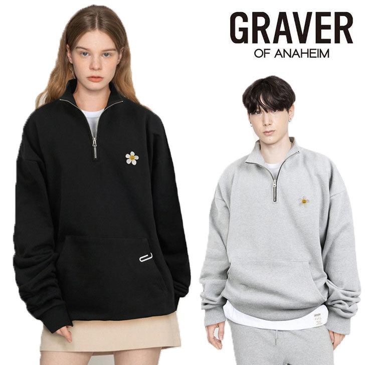 グレーバー トレーナー GRAVER 正規販売店 Street Flower Embroidery Half Zip-up Sweatshirts ハーフジップアップ 全2色 G-HZM-08-BK/GY ウェア :ct-gv21-ghzm08:nuna ヤフー店 - 通販 - Yahoo!ショッピング グレーバー トレーナー GRAVER 正規販売店 Street Flower Embroidery Half Zip-up Sweatshirts ハーフジップアップ 全2色 G-HZM-08-BK/GY ウェア :ct-gv21-ghzm08:nuna ヤフー店 - 通販 - Yahoo!ショッピング