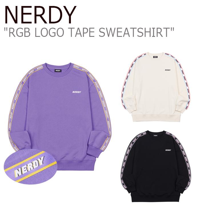 ノルディ トレーナー NERDY RGB LOGO TAPE SWEATSHIRT RGB ロゴ テープ