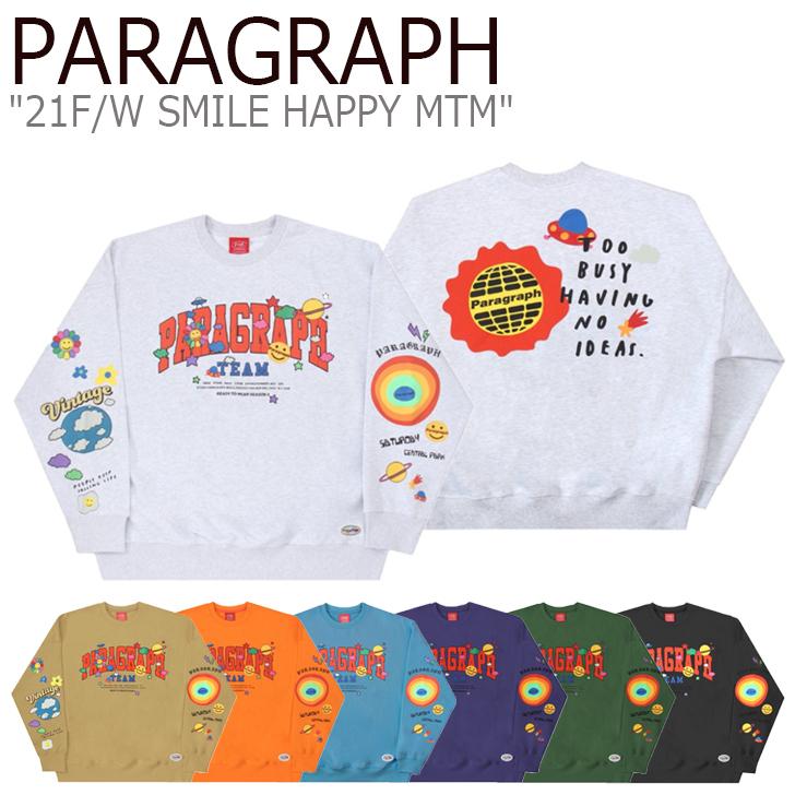パラグラフ トレーナー PARAGRAPH 21F/W SMILE HAPPY MTM スマイル ハッピー スウェットシャツ 韓国ファッション PRG43 5779650110 ウェア :ct-pa21-prg43:nuna ヤフー店 - 通販 - Yahoo!ショッピング アウトレット特販 【大特価❗️】Paragraph トレーナー スマイル スウェット パラグラフ スウェット