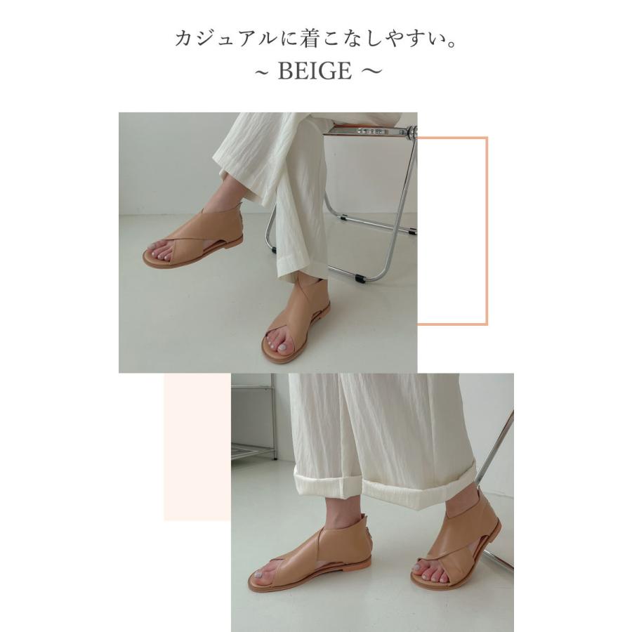 サンダル ブーツサンダル レディース オープントゥ フラットヒール ぺたんこ サマーブーツ ファスナー ストラップ クロス 16 韓国 ファッション Fh Xx22 16sd Nuna ヤフー店 通販 Yahoo ショッピング