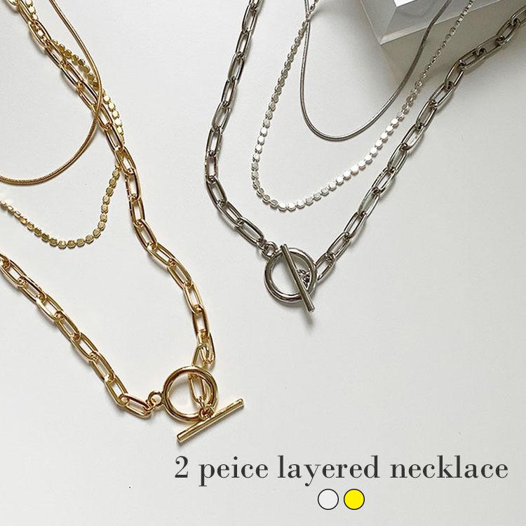 ネックレス チェーンネックレス レディース レイヤード 重ね付け チェーン Tバー T字バー Silver シルバー Gold ゴールド 韓国 ファッション Fi Xx 2pfllynk Nuna ヤフー店 通販 Yahoo ショッピング