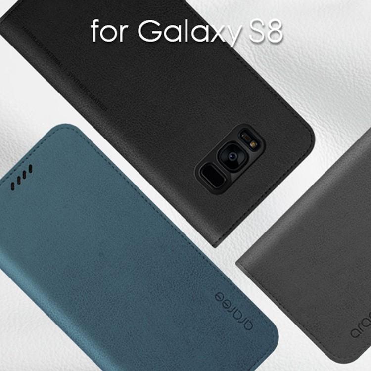 Galaxy S8 ケース 手帳型 araree MUSTANG DIARY アラリー マスタング ダイアリー ギャラクシー エス エイト