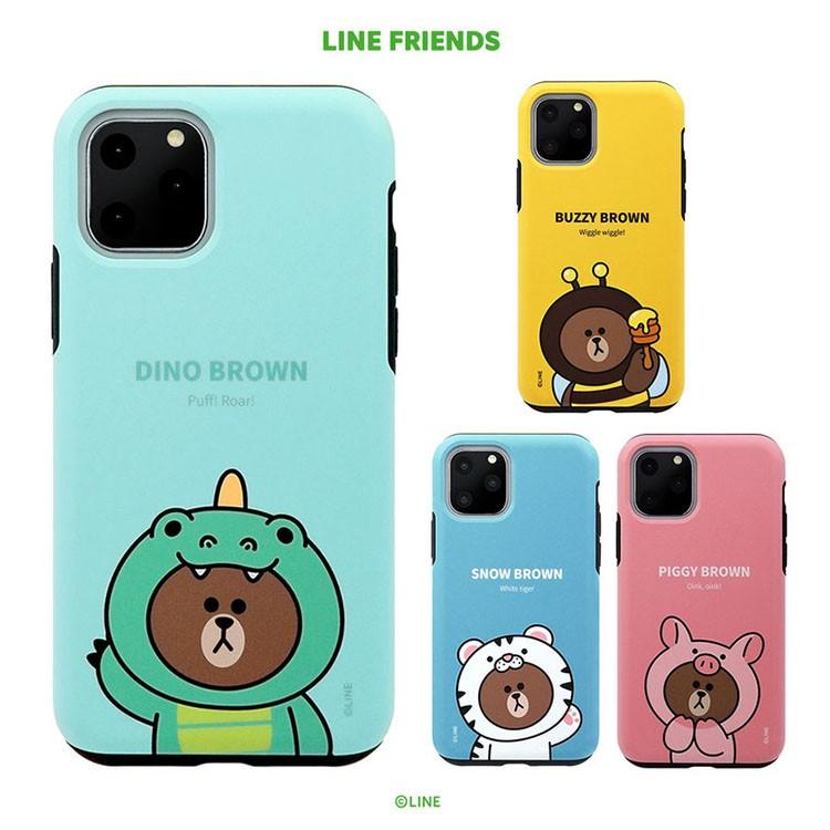 Iphone11 Pro ケース Iphone11 ケース Iphone11 Pro Max Xs X カバー Line Friends Jungle Brown Dual Guard ラインフレンズ スマホケース 公式 お取り寄せ Lf033 Nuna ヤフー店 通販 Yahoo ショッピング