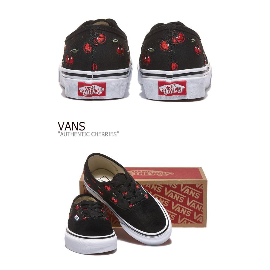 vans authentic cherries black