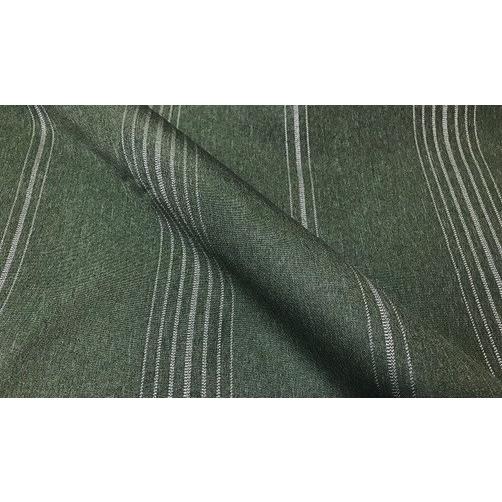 布、カーテン生地 cloth shop 布や ストライプ 遮光 ダークグリーン カーテン 生地 切