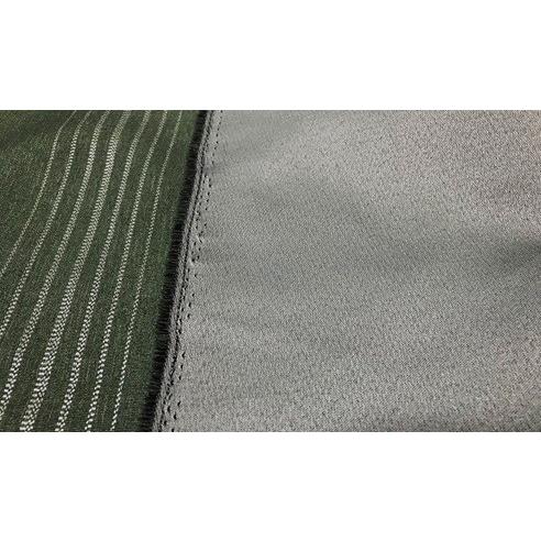 cloth shop 布や ストライプ 遮光 ダークグリーン カーテン 生地 切